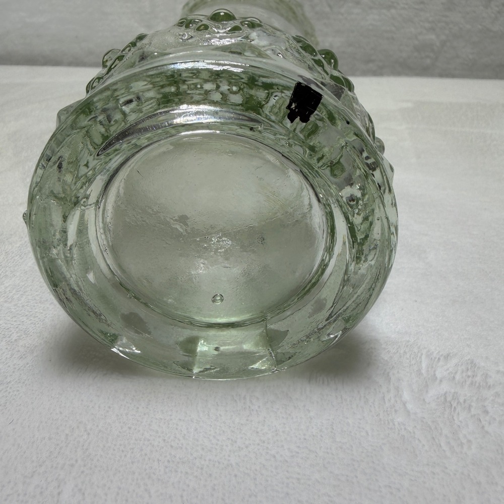 Williams Sonoma Clear Glass Hobnail Ribbed Decorative Bottle Cruet - Picture 4 of 9
